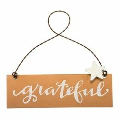 Best deal 🎉 Primitives By Kathy Brown & White 'Grateful' Rectangular Ornament 🥰