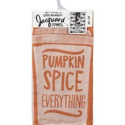 Top 10 🔥 Primitives By Kathy Orange & Cream 'Pumpkin Spice Everything' Dish Towel 💯